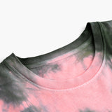 ALPHASTYLE® ZIRCON TIE DYE CHECK T-SHIRT