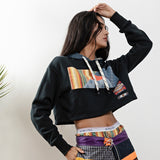 ALPHASTYLE® AMBER CROPPED HOODIE