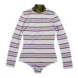 ALPHASTYLE® MICA MOCK NECK BODYSUIT